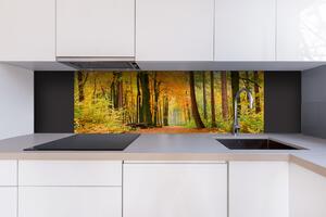 DIMEX | Dibond doska za kuchynskú linku | DBW-18060-045 Jesenný les | 180 x 60 cm