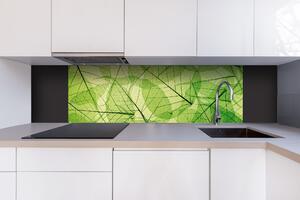 DIMEX | Dibond doska za kuchynskú linku | DBW-18060-048 Žilky listov | 180 x 60 cm