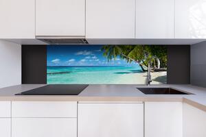 DIMEX | Dibond doska za kuchynskú linku | DBW-18060-091 Pláž v raji | 180 x 60 cm