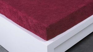 Froté plachta 90 × 200 cm Exclusive – bordó