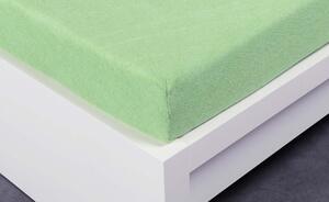 Froté plachta 90 × 200 cm Exclusive – svetlozelená
