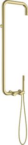 Deante Silia, sprchový stĺp s pákovou sprchovou batériou, zlatá matná, DEA-NQS_R4XM