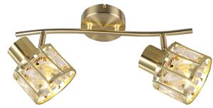 Prisadený luster ZAHARA 2xE27/10W/230V zlatý