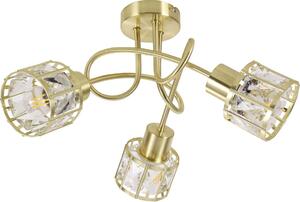 Prisadený luster ZAHARA 3xE27/10W/230V zlatý