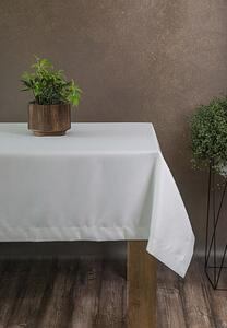 Luxusný obrus Jowita lurex 140 × 180 cm – biela/strieborná