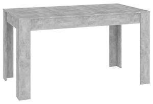 Jedálenský stôl betónovo-sivý 140x74,5x76 cm drevotrieska