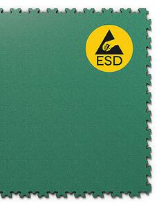 FORTELOCK ESD Koža Zelená - 0.25 m2