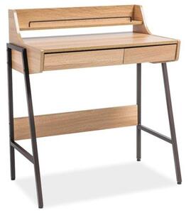 Písací stôl SIGB-168 dub/čierna