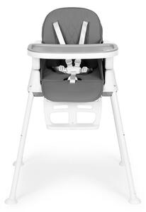 Detská stolička na kŕmenie 3v1 skladacia Ecotoys Gray Sivá