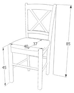 Jedálenská stolička SIGCD-56 modrá