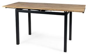 Jedálenský stôl SIG-GD017 dub artisan/čierna