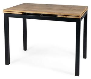 Jedálenský stôl SIG-GD017 dub artisan/čierna