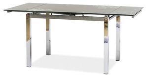 Jedálenský stôl SIG-GD017 sivá/chróm