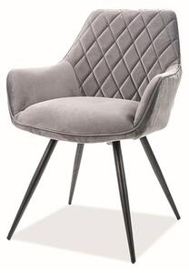 Jedálenská stolička ​ LANIO sivá/čierna