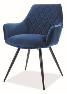 Jedálenská stolička ​ LANIO modrá/čierna