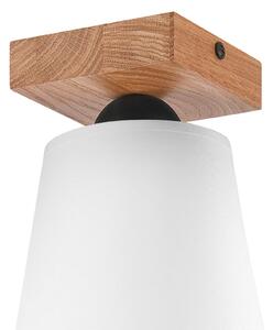 Envostar Risco stropné svietidlo s 1 svetelným textilným tienidlom biele