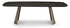 DORIAN dizajnový pevný zaoblený stôl