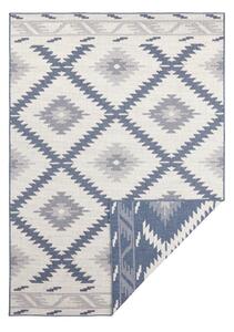 Modro-krémový vonkajší koberec NORTHRUGS Malibu, 170 x 120 cm