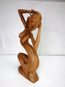 Soška Zmyselná žena, exotické drevo, ručná práca, 40 cm