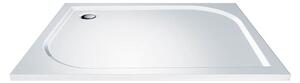 Mereo Obdĺžniková sprchová vanička, bez nožičiek, liaty mramor Obdĺžniková sprchová vanička, 100x80x3 cm, bez nožičiek, liaty mramor Variant: Obdĺžni…
