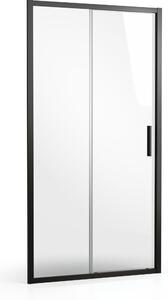 Ravak Blix Slim sprchové dvere 120 cm posuvné čierna matná/priehľadné sklo X0PMG0300Z1