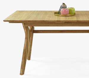 Masivný dubový stol s rozkladom 160 ( 200 ) x 90 cm Helsinki