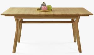 Masivný dubový stol s rozkladom 160 ( 200 ) x 90 cm Helsinki
