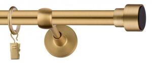 Dekorstudio Garniža jednoradová SLICK zlatá 19mm Dĺžka: 120cm, Typ uchytenia: Držiak modern, Typ príslušenstva: Bez príslušenstva