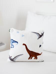 Obliečka na vankúšik mikroplyš 40 × 40 cm – Dinosaury