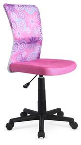 Detská stolička na kolieskach DINGO – bez podrúčok, viac farieb Ružová