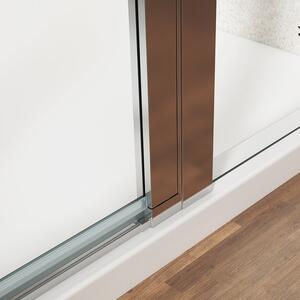 Gelco, LORO sprchové dvere s pevnou časťou 1000 mm, číre sklo, GN4610