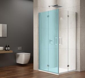 Gelco, LORO sprchové dvere skladacie pre rohový vstup 800 mm, číre sklo, GN4780