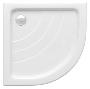 Ravak - Akrylátová štvrťkruhová sprchová vanička Ronda 80 LA - biela