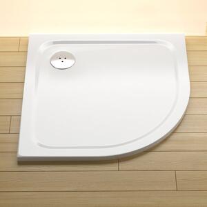 Ravak - Štvrťkruhová sprchová vanička Elipso Pro Chrome 90x90 cm - biela
