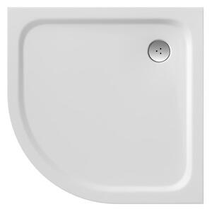 Ravak - Štvrťkruhová sprchová vanička Elipso Pro Chrome 80x80 cm - biela
