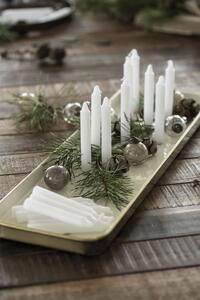 Vianočná ozdoba Pebbled Glass Grey - set 8 ks