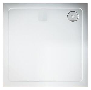 CERANO - Sprchová vanička z liateho mramoru štvorcová Piato - biela matná - 80x80 cm