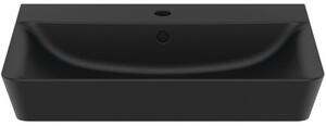 Umývadlo Ideal Standard Connect Air 60x46 cm černá otvor pre batériu uprostred E0298V3