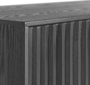 ŠIROKÁ KOMODA, dub, jaseň, čierna, 160/80/40 cm home24 - Online Only drobný nábytok, Online Only