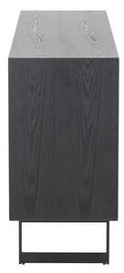 ŠIROKÁ KOMODA, dub, jaseň, čierna, 160/80/40 cm home24 - Online Only drobný nábytok, Online Only