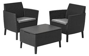 TERASOVÁ SEDACIA SÚPRAVA 8-dielne, plast, textil Ambia Garden - Série záhradného nábytku
