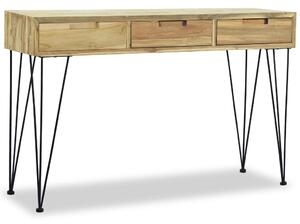 Príručný stolík, 120x35x76 cm, masívne teakové drevo
