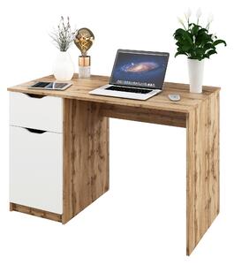 PÍSACÍ STÔL, biela, farba duba, 116,4/76/60 cm Carryhome - Kancelárske stoly