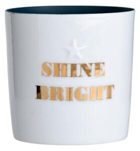 Porcelánový svietnik Shine Bright white