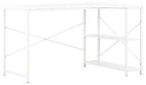 Počítačový stôl biely 120x72x70 cm