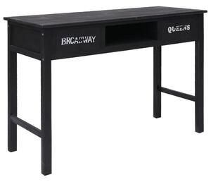 Konzolový stolík čierny 110x45x76 cm drevený