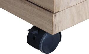 PÍSACÍ STÔL, čierna, farba duba, 140/60/76 cm Venda - Kancelárske stoly