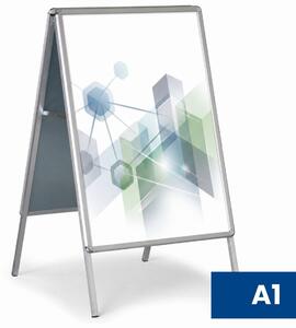 Reklamný A stojan A1, 585 × 835 mm, hliníkový rám