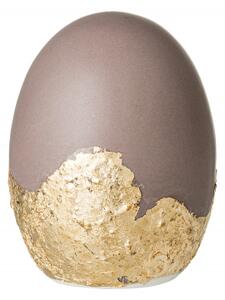 Dekoratívne keramické vajíčko Egg hnedé