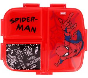 Multibox XL na desiatu Spiderman so 4 priehradkami
